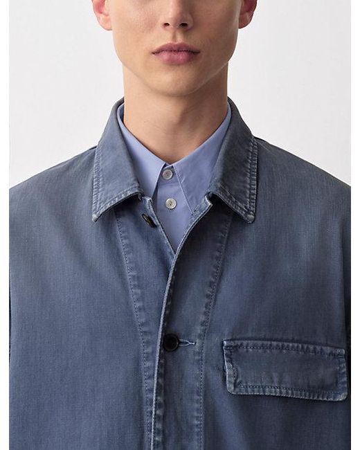 Calvin Klein Blue Kostas Shirt Jacket for men