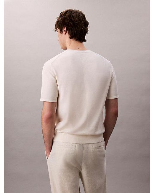 Calvin Klein Multicolor Pima Cotton Short Sleeve Jumper for men