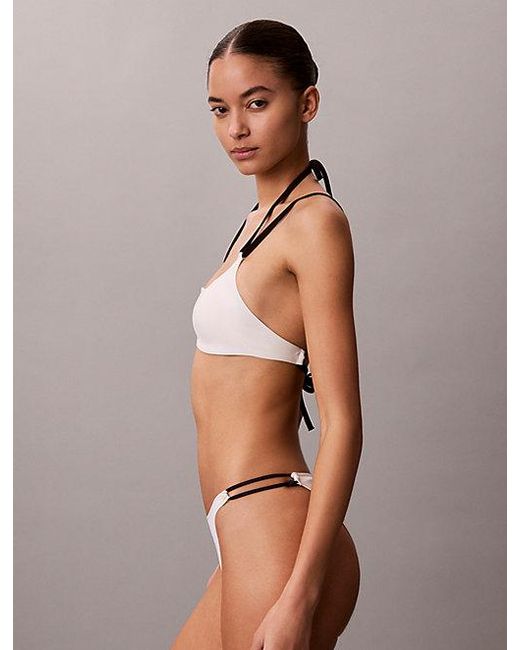 Calvin Klein Multicolor Bralette Bikini Top Ck Monogram