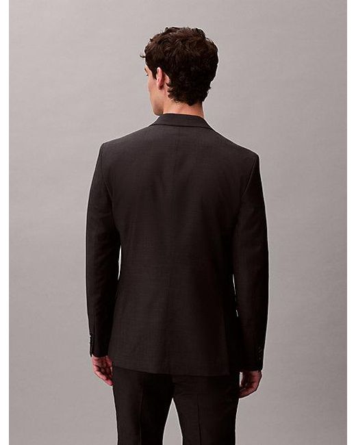 Calvin Klein Gray Micro Dot Slim Blazer for men