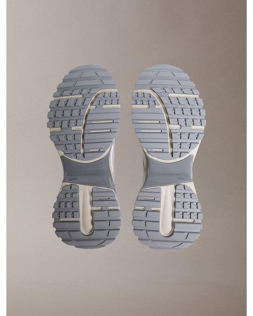 Calvin Klein Gray Trailblazer — Ripstop Runner Trainers