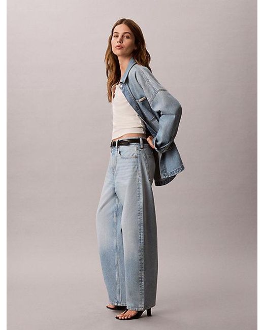 Calvin Klein Blue Jeans Relaxed Barrel Jeans