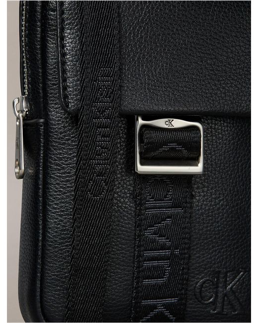 Calvin Klein Black Cargo Phone Crossbody Bag for men