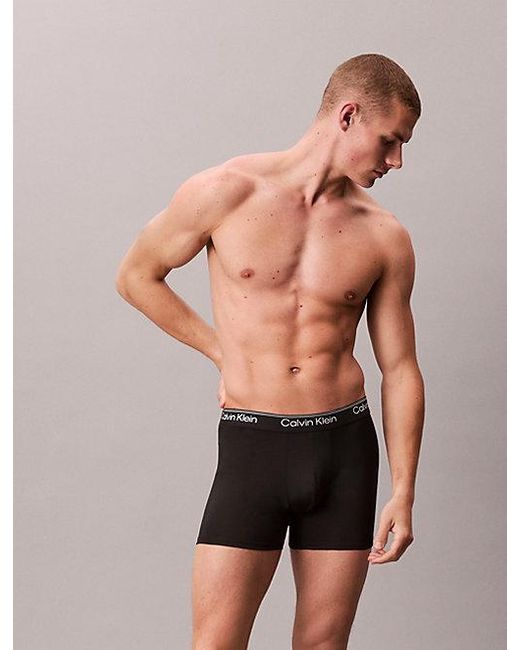 Calvin Klein 3Er-Pack Lange Boxershorts in Blue für Herren
