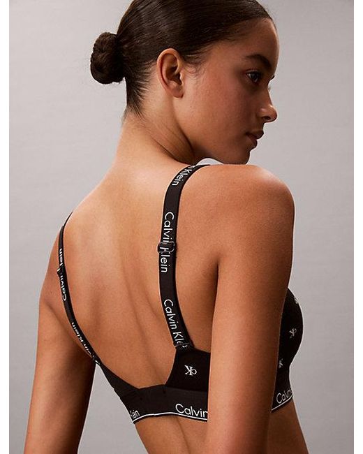 Calvin Klein Multicolor Lightly Lined Bralette Icon Cotton Modal