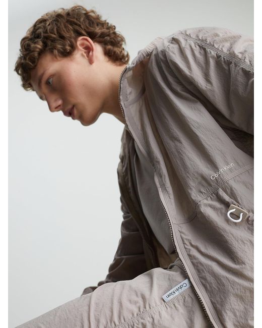 Pantalon de survêtement à ceinture double Calvin Klein pour homme en coloris Gray