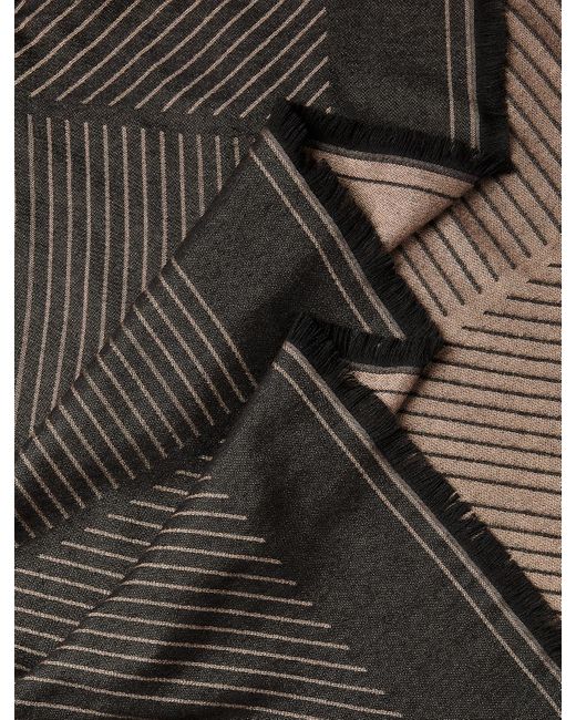 Calvin Klein Gray Emblem Logo Graphic Scarf