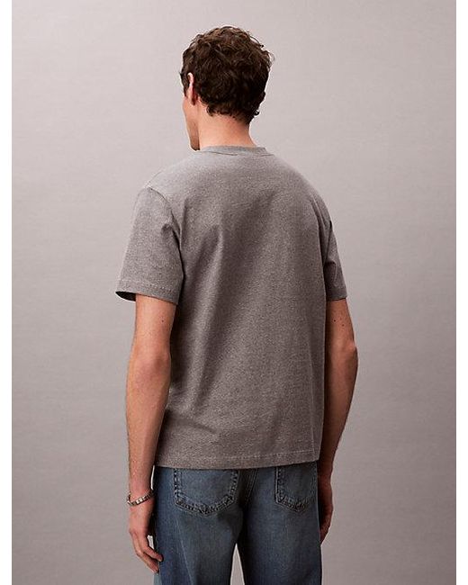 Calvin Klein Multicolor Jeans Embroidered Nyc Logo T-Shirt for men