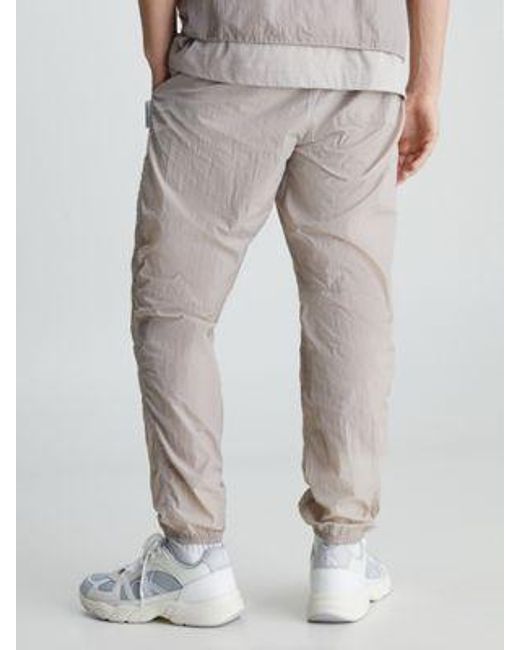 Pantalón de ropa deportiva con cinturilla doble Calvin Klein de hombre de color Gray
