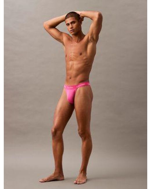 Pack de 5 tangas - Pride Calvin Klein de hombre de color Pink