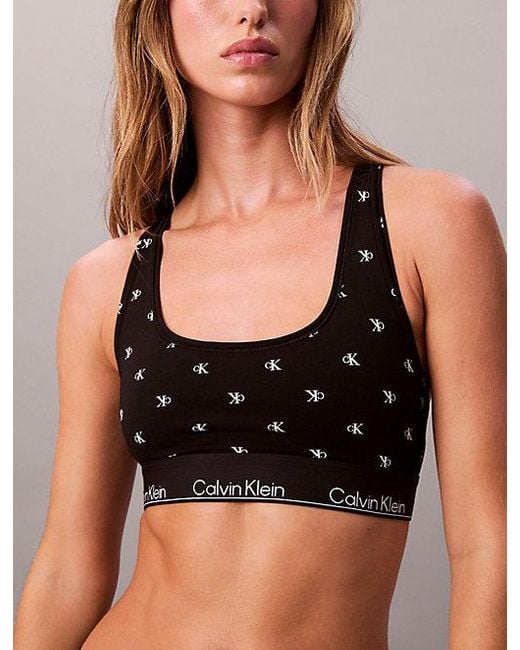 Calvin Klein Black Unlined Bralette Set