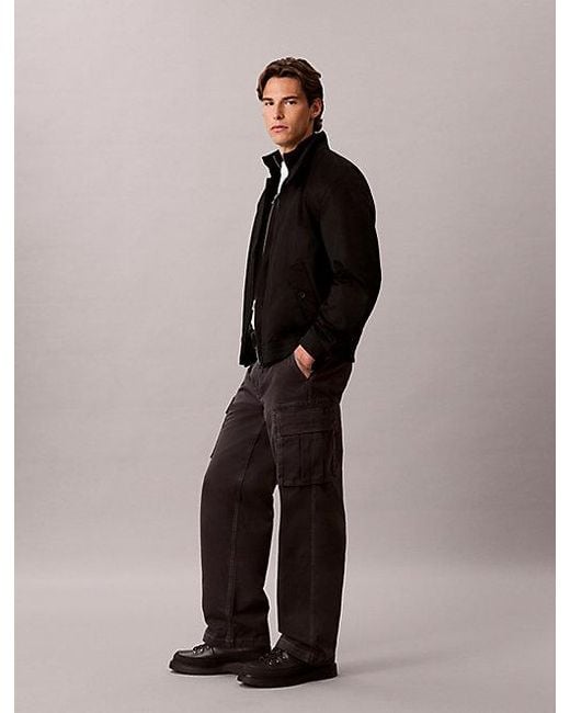 Calvin Klein Multicolor Jeans Relaxed Cotton Twill Cargo Trousers for men