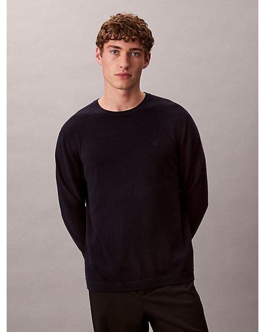 Calvin Klein Multicolor Merino Wool Classic Jumper for men