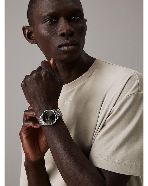 Calvin Klein Gray Sunray Dial Bracelet Watch