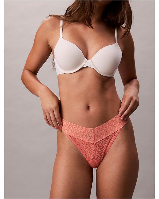 Calvin Klein Multicolor Icon Logo Lace Thong