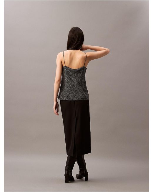 Calvin Klein Multicolor Chiffon Printed Relaxed Camisole