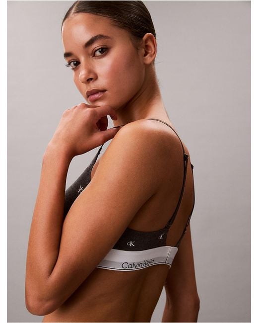 Calvin Klein Multicolor Icon Cotton Modal Lightly Lined Triangle Bralette