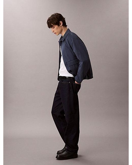 Calvin Klein Technisch Twill Blousonjack in het Blue voor heren