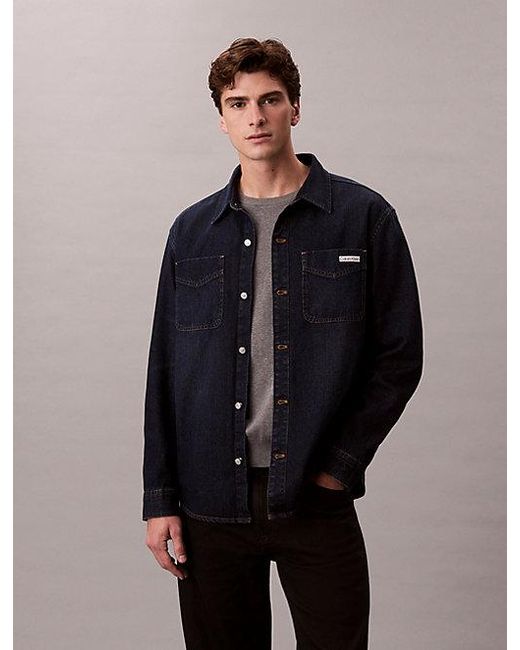 Calvin Klein Blue Jeans 90S Denim Shirt Jacket for men