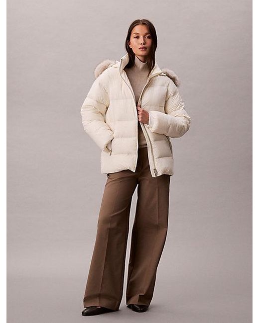 Calvin Klein Dons Pufferjack in het Natural