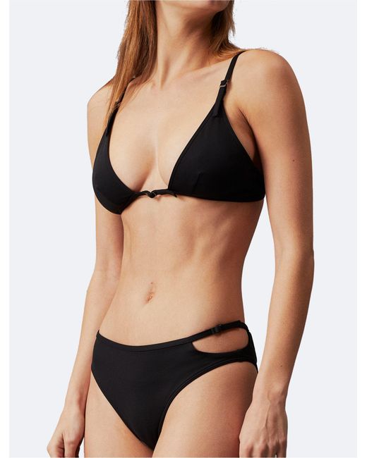 Calvin Klein Black Micro Belt Bikini Bottom