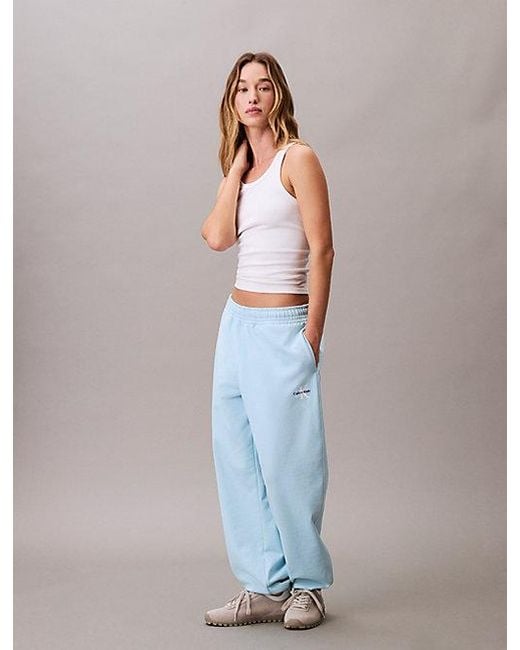 Calvin Klein Joggingbroek Met Monogram Logo in het Multicolor