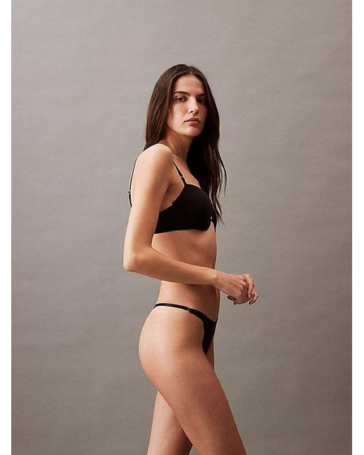 Calvin Klein Black Thong Minimalist