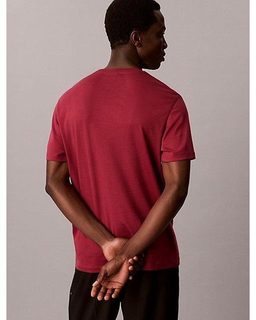 Calvin Klein Multicolor Slim Cotton Badge T-Shirt for men