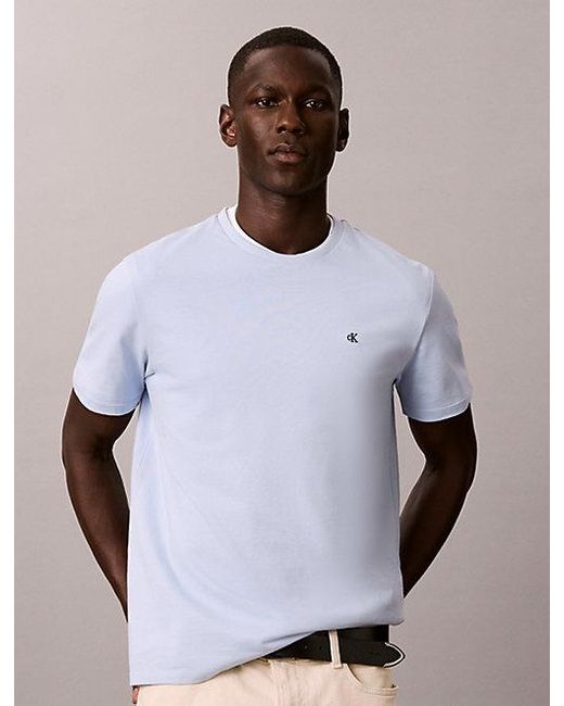 Calvin Klein White Jeans 2 Pack Cotton Monogram T-Shirts for men