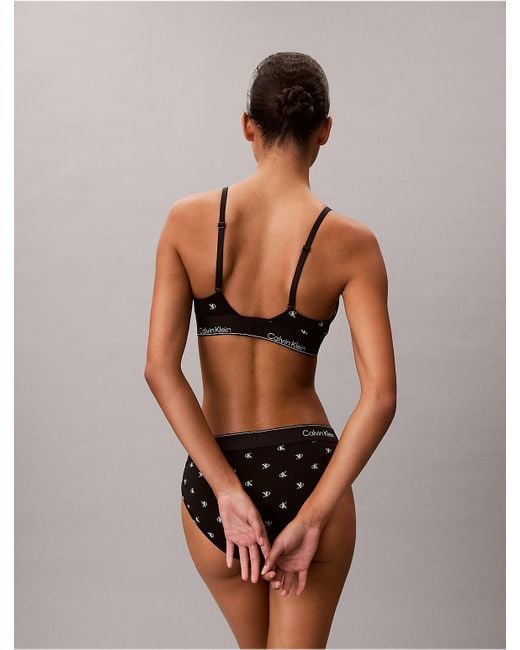 Calvin Klein Multicolor Icon Cotton Modal Lightly Lined Triangle Bralette