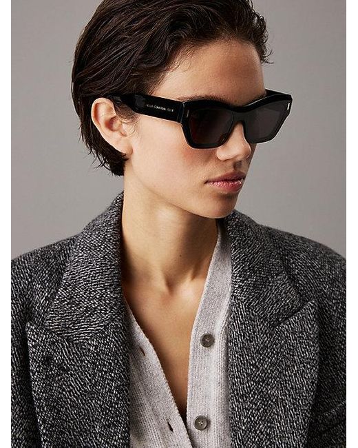 Calvin Klein Gray Butterfly Sunglasses Ck24531S