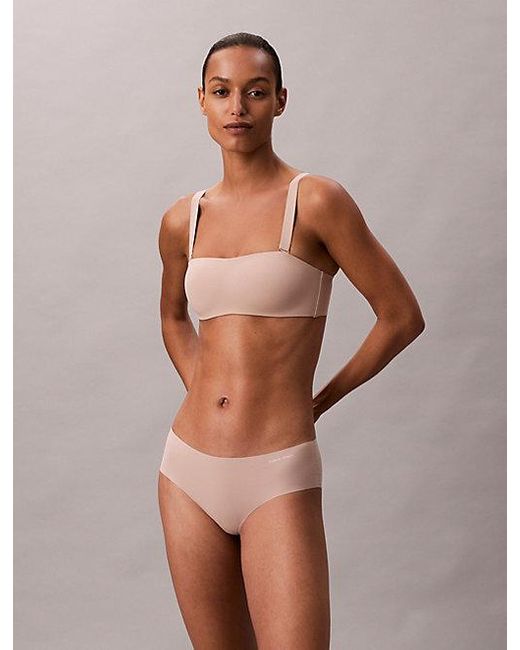 Calvin Klein Strapless Bandeau-Bh in het Natural