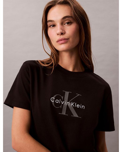 Calvin Klein Brown Monogram Logo T-Shirt