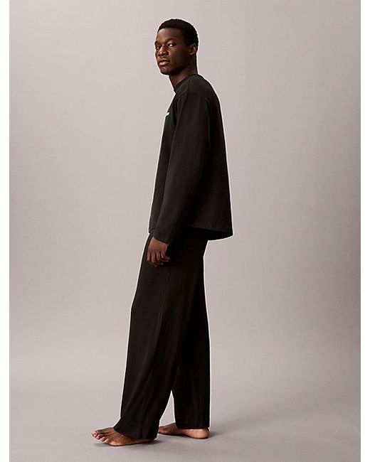 Calvin Klein Black Pyjama Top Cotton Classics for men