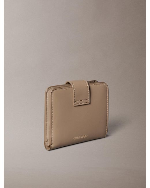 Calvin Klein Multicolor Square Nappa Leather Rfid Wallet