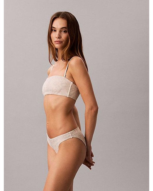 Calvin Klein Gray Bikini Bottoms Ck Essentials