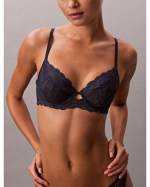 Calvin Klein Brown Full Coverage Bra Sensual Stretch Lace