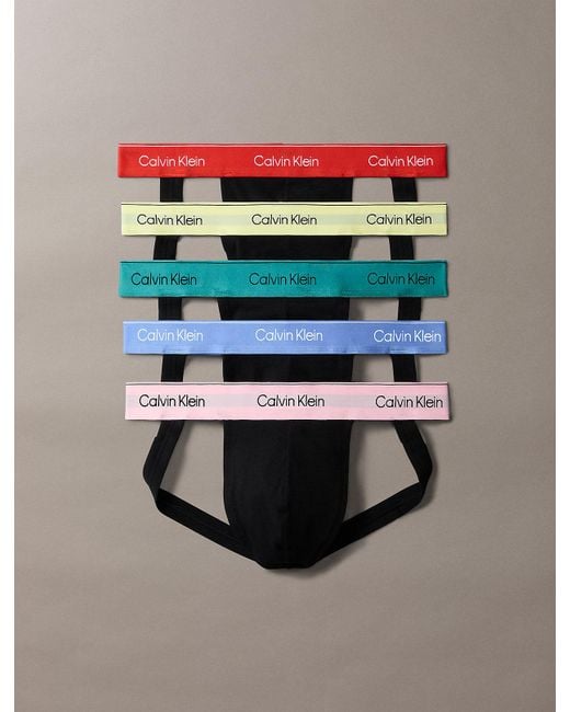 Calvin Klein Multicolor 5 Pack Jock Straps for men