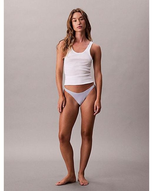 Calvin Klein Multicolor Dipped String Thong Icon Logo