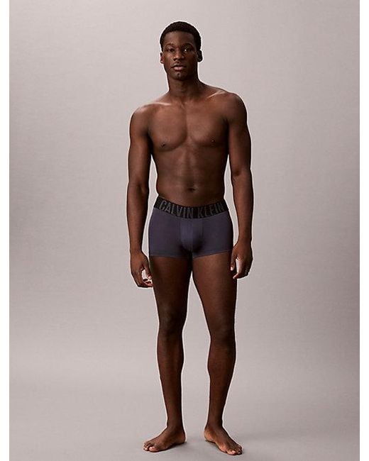 Calvin Klein Blue 3 Pack Low Rise Trunks Intense Power Air for men