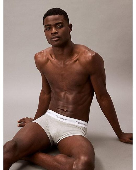Calvin Klein 3-Pack Lage Boxers in het White voor heren