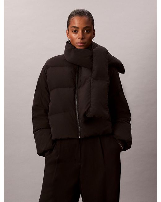Calvin Klein Black Short Down Puffer Jacket