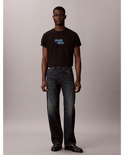 Calvin Klein Black Jeans Relaxed Logo T-Shirt for men