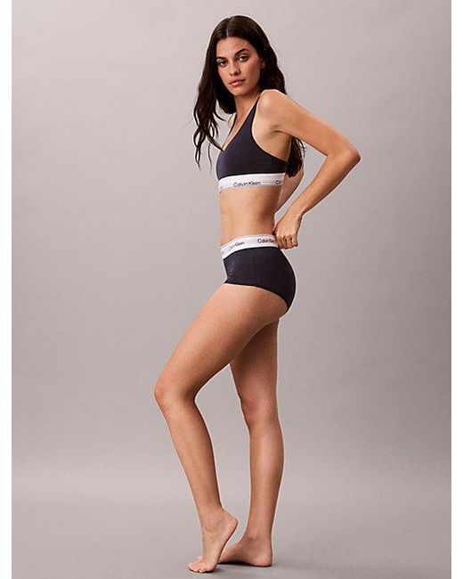 Calvin Klein Blue Boy Shorts Icon Cotton Modal