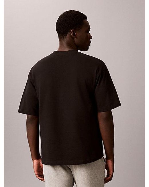 Calvin Klein Black Pyjama Top Cotton Classics for men