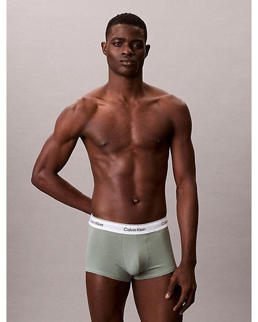 Calvin Klein Blue 5 Pack Low Rise Trunks for men