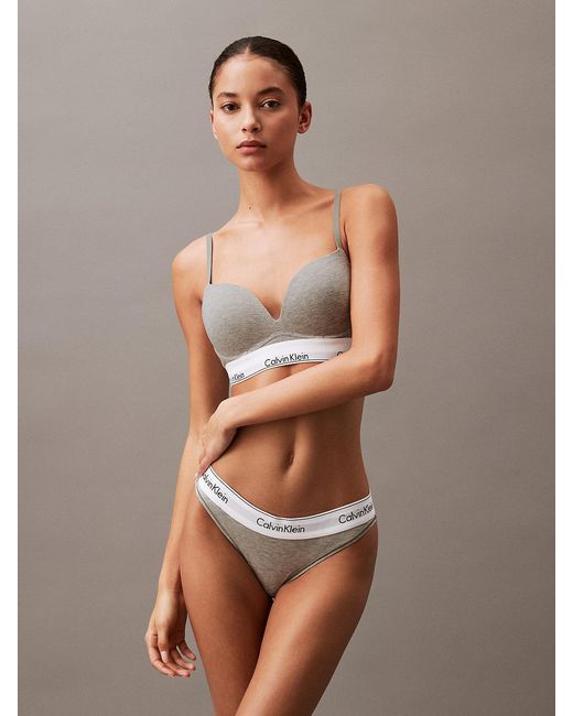 Calvin Klein Brown Push Up Plunge Bra
