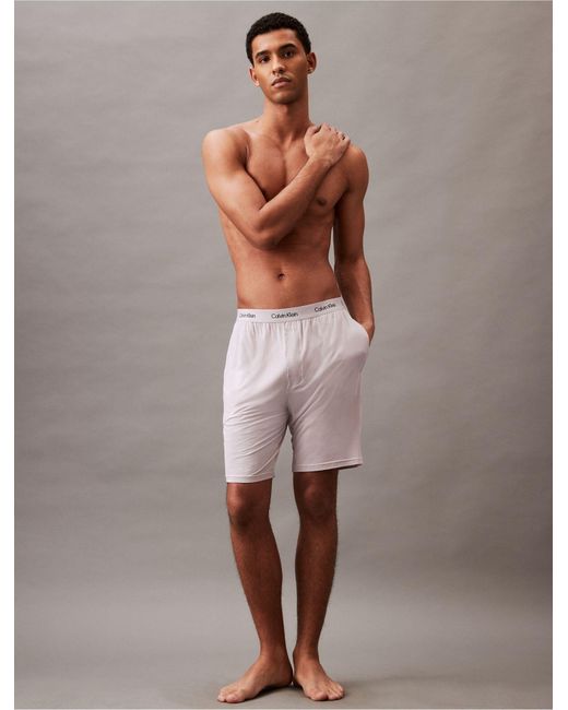 Calvin Klein Multicolor Ultra-soft Modern Lounge Sleep Shorts for men
