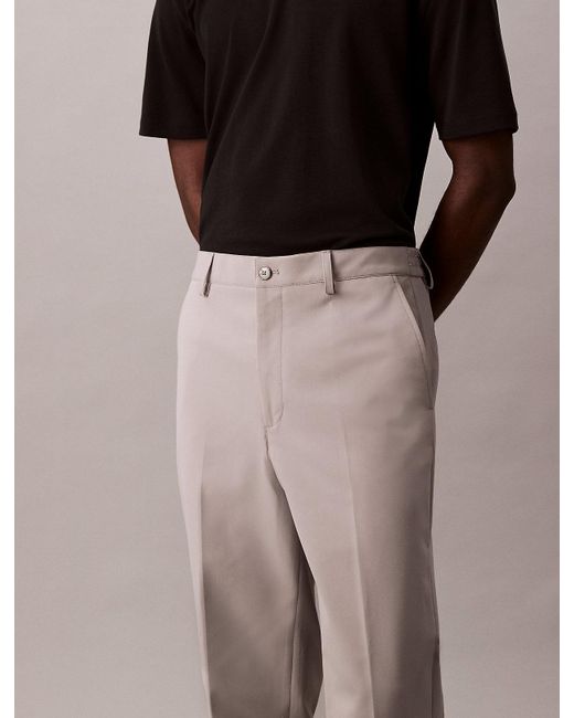 Calvin Klein Natural Technical Twill Trousers for men