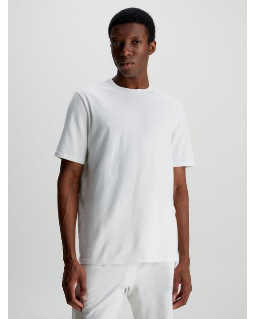 Haut de pyjama - Cotton Stretch Calvin Klein pour homme en coloris Blanc |  Lyst
